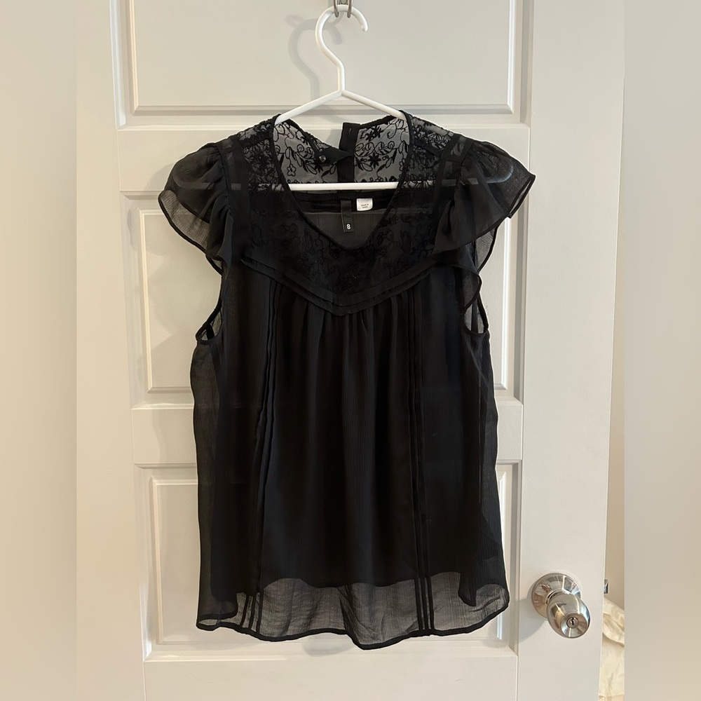 Black H&M lace blouse